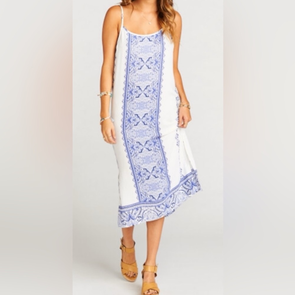 Show Me Your Mumu Shiloh slip dress in Oceana Del Rey XS